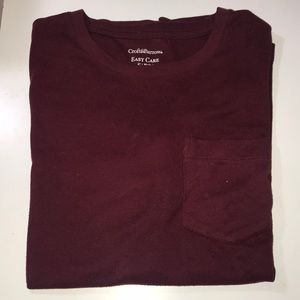 Croft & Barrow || Maroon T-shirt
